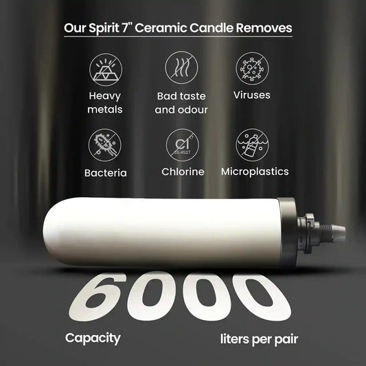 RAMA Gravity Water Filter with Spirit 7"