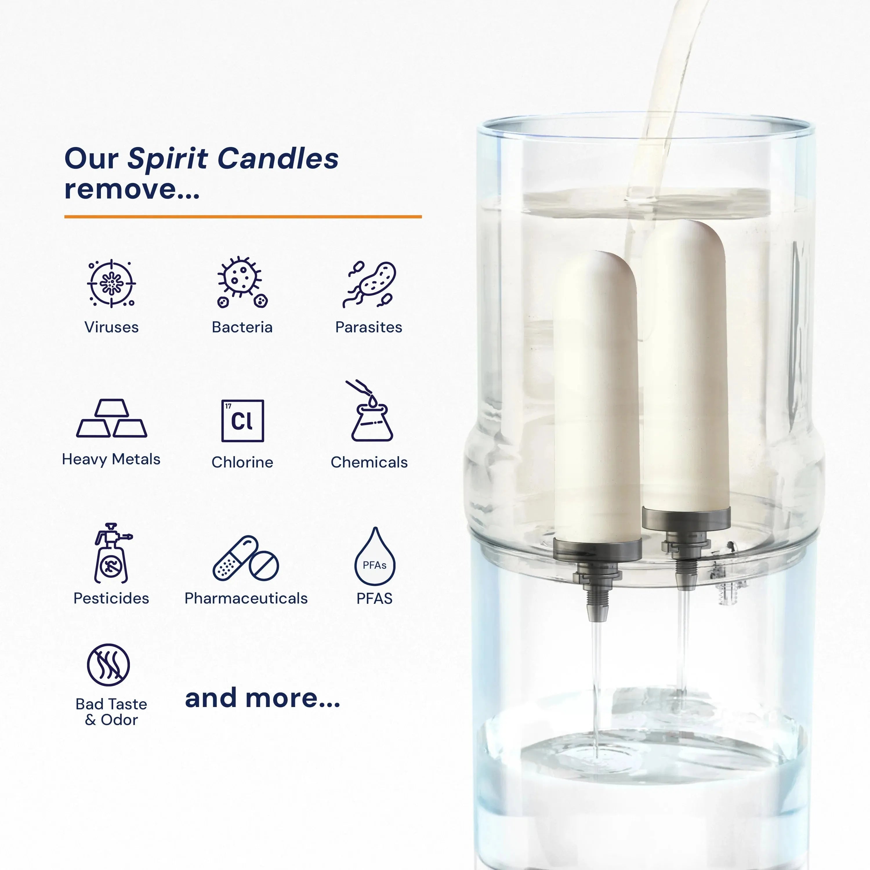 rama ceramic filter candle removes impurities