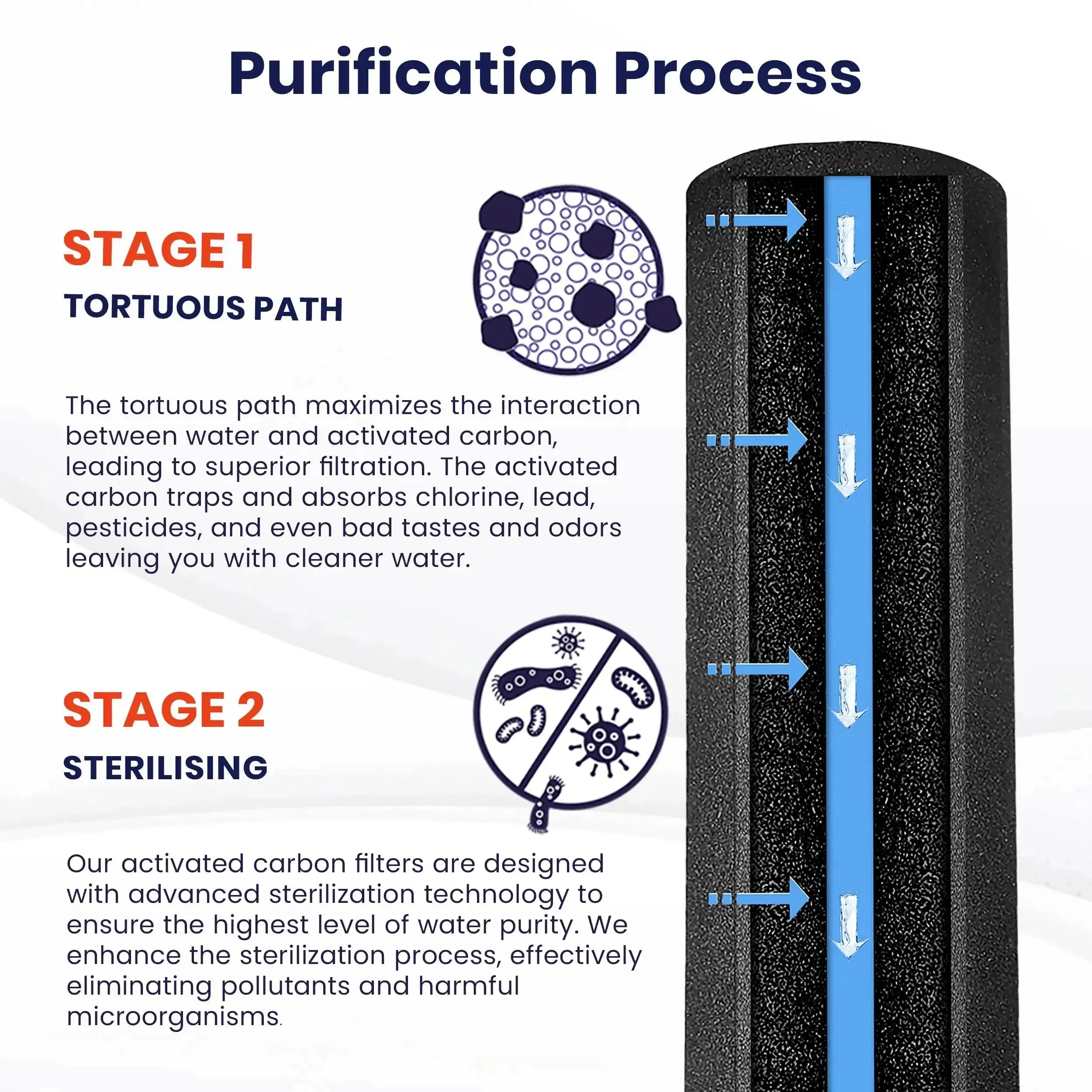 rama carbon candle filter purification process