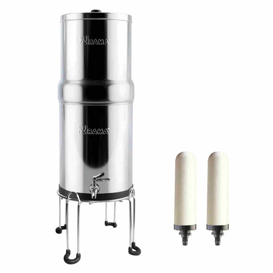 gravity water filter with ceramic candles